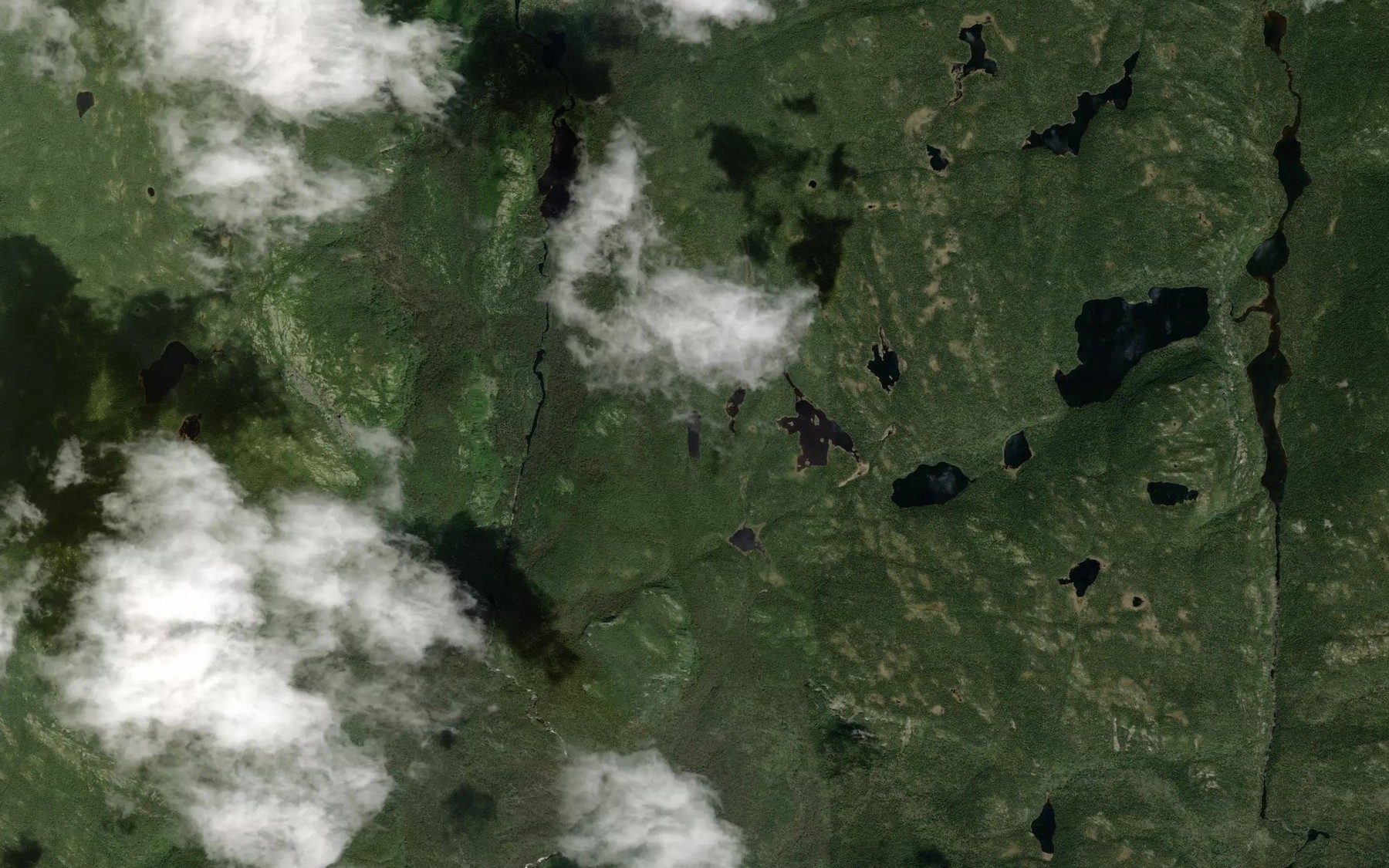 Satellite map of the Lac Selbos