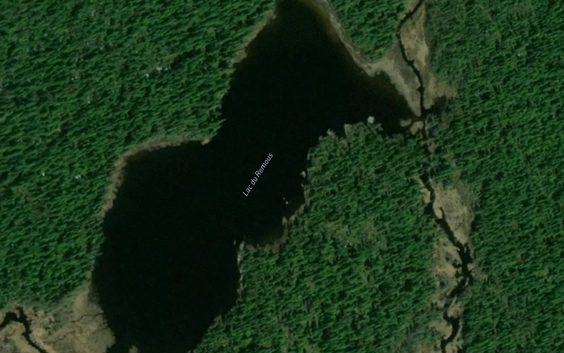 Satellite map of the Lac du Remous