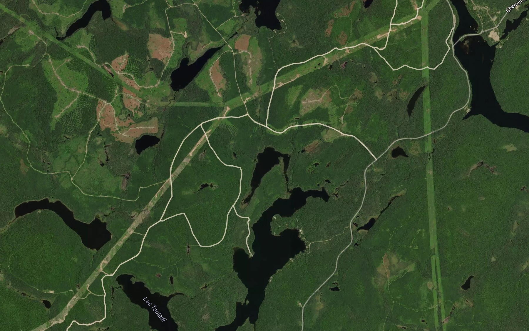 Satellite map of the Lac Plat