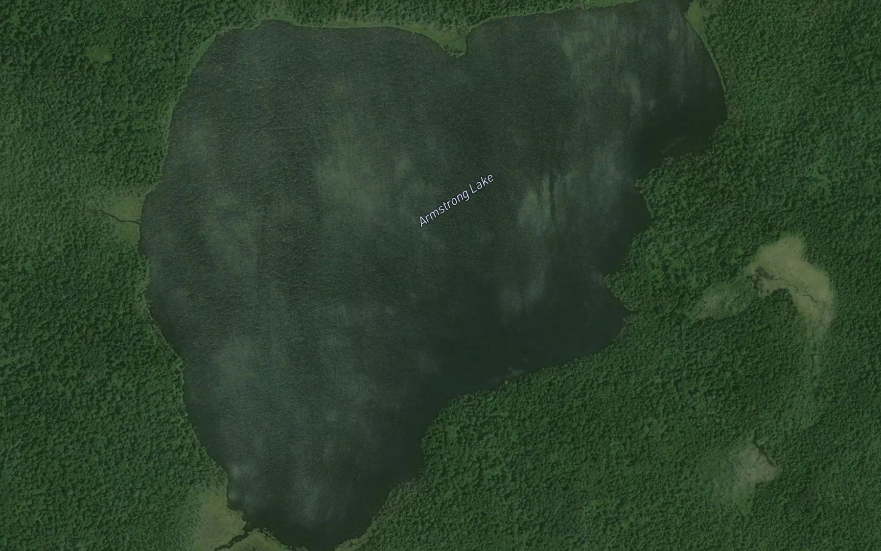 Satellite map of the Armstrong Lake