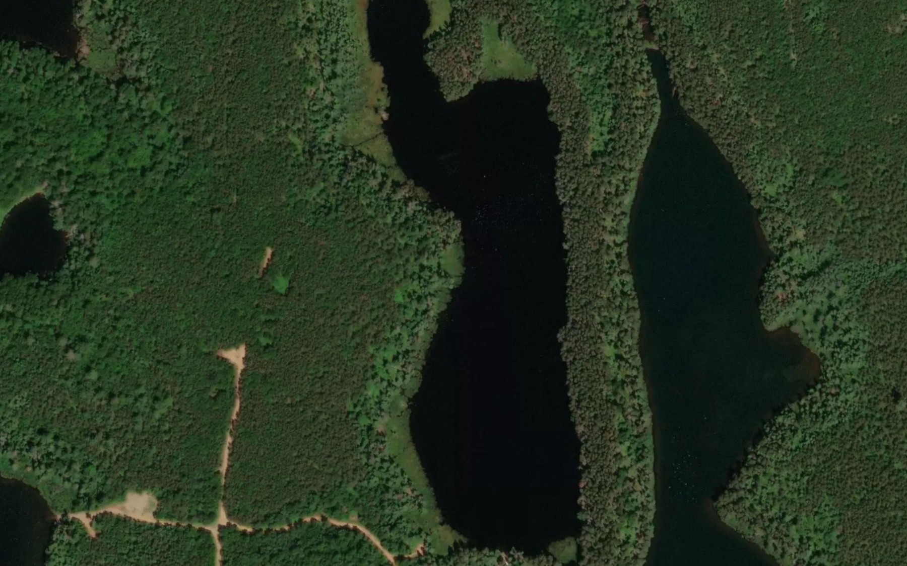 Satellite map of the Lac Maskotew