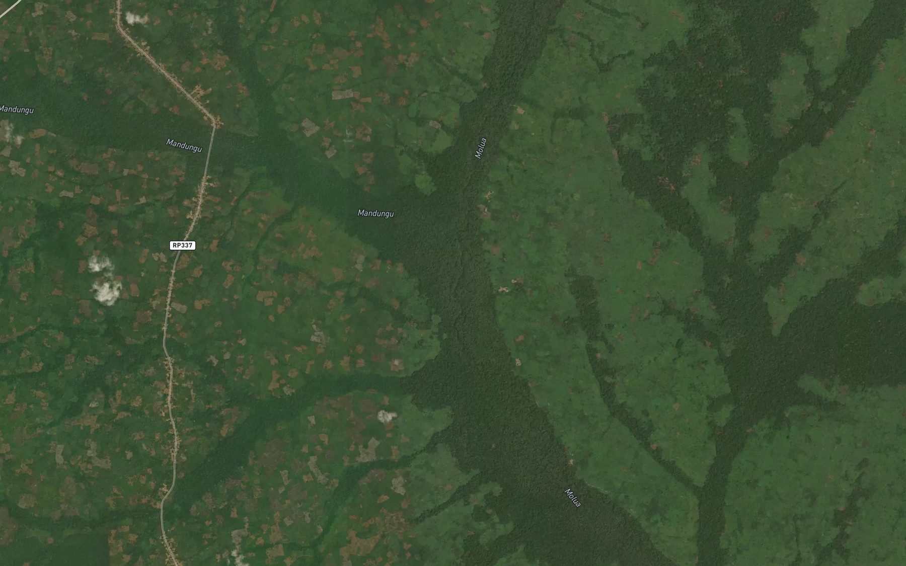 Satellite map of the Mandungu