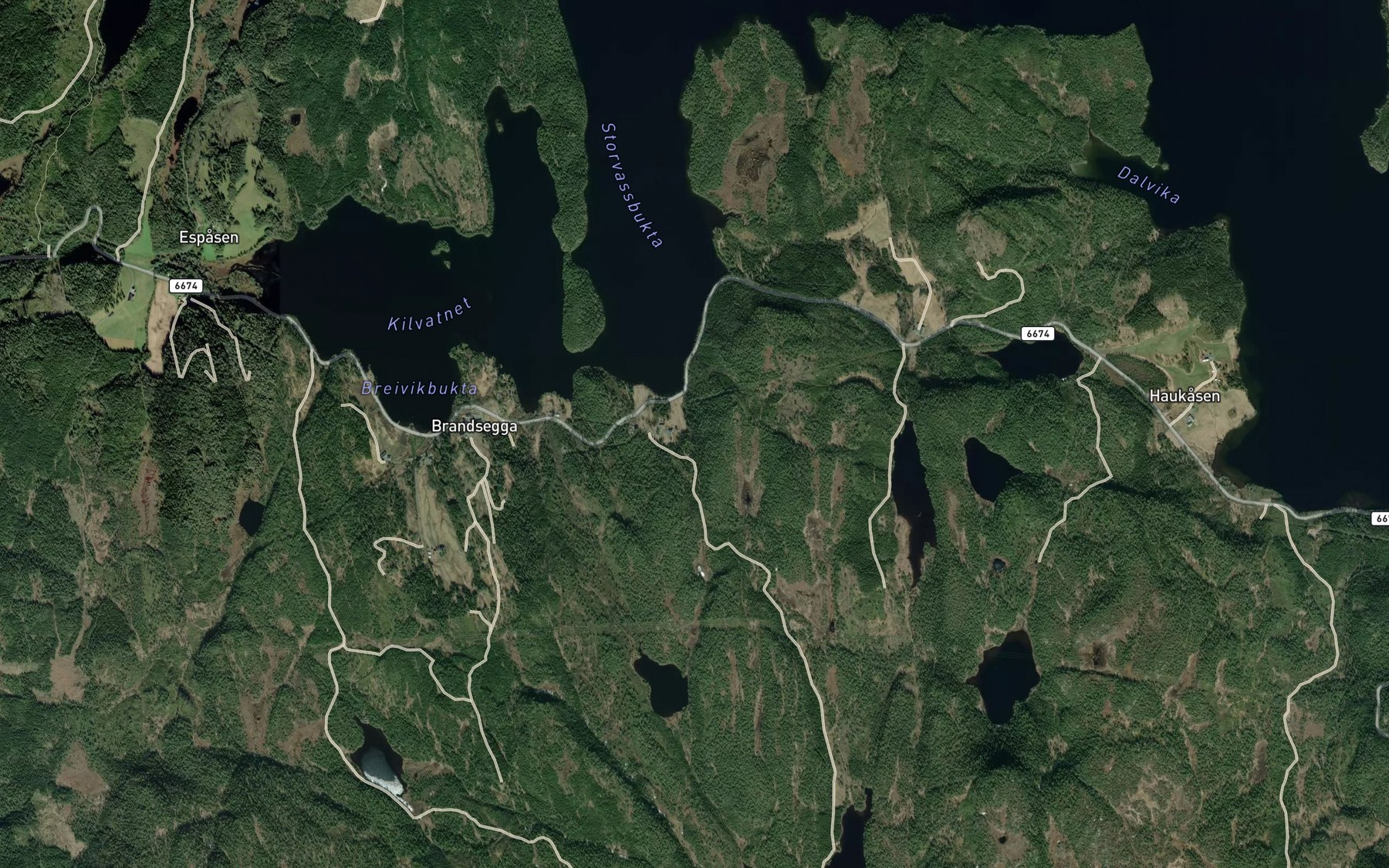 Satellite map of the Litlbekken