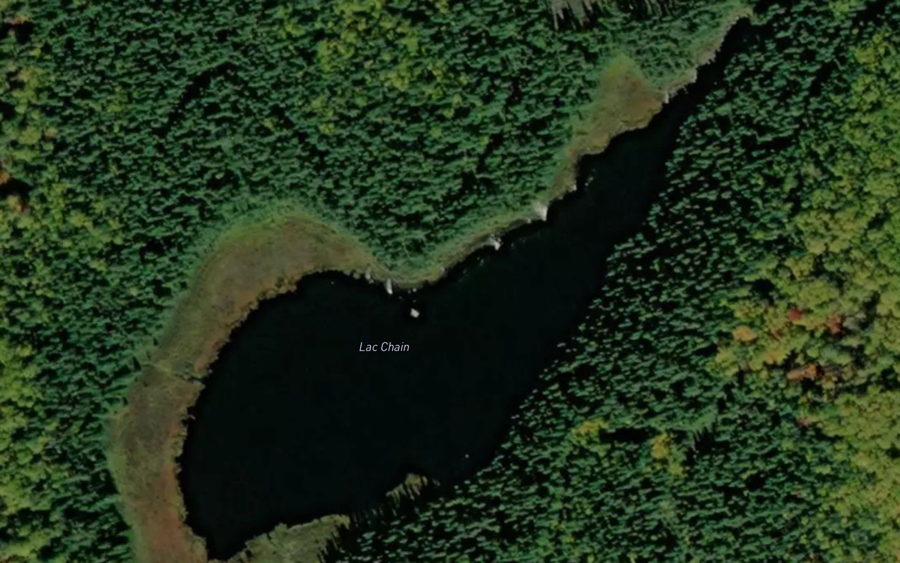 Satellite map of the Lac Chain