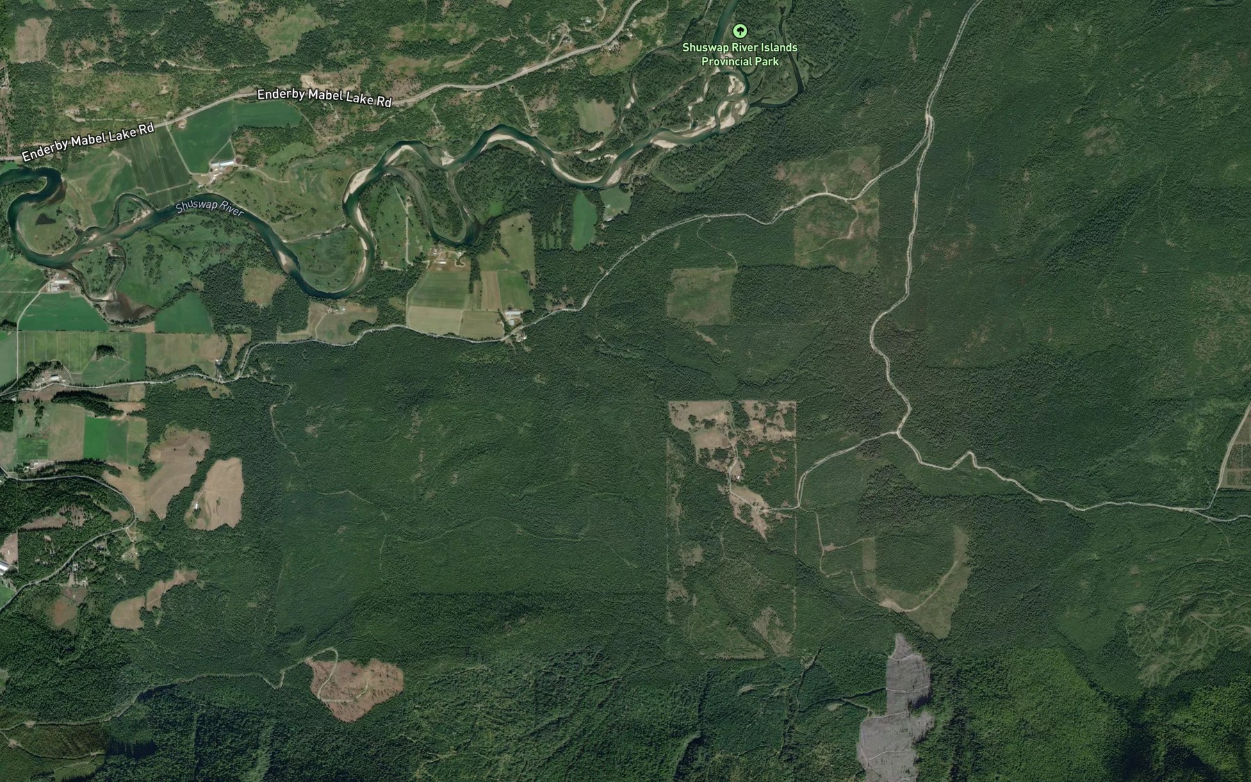 Satellite map of the Gleitz Creek