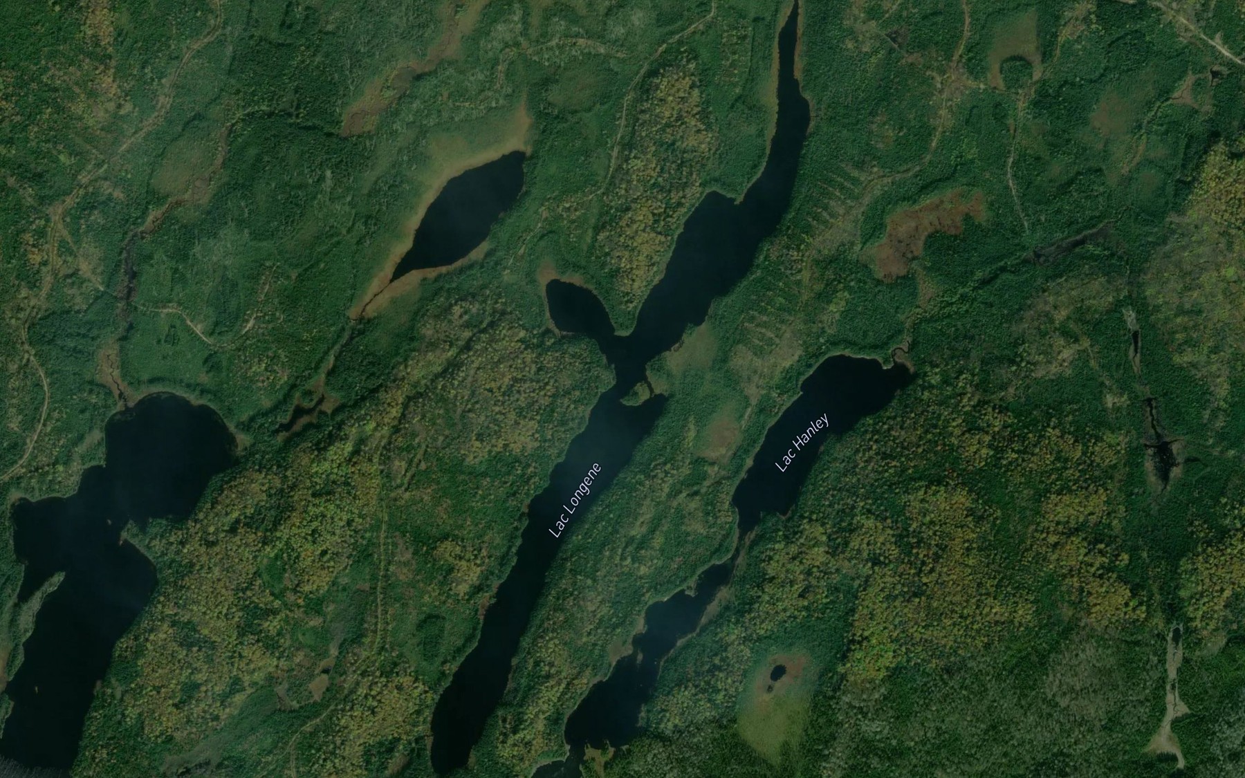 Satellite map of the Lac Longene