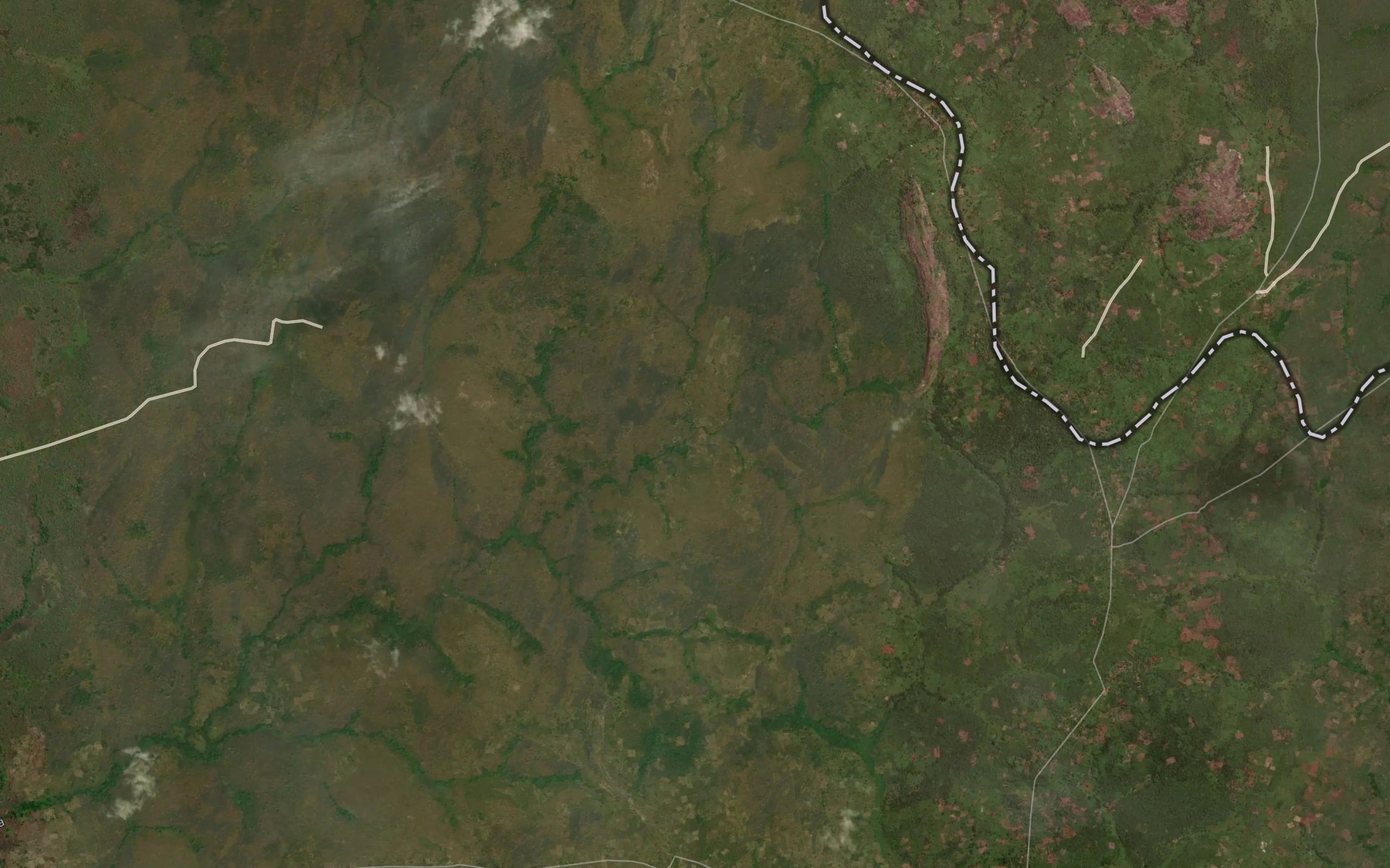 Satellite map of the Deredze