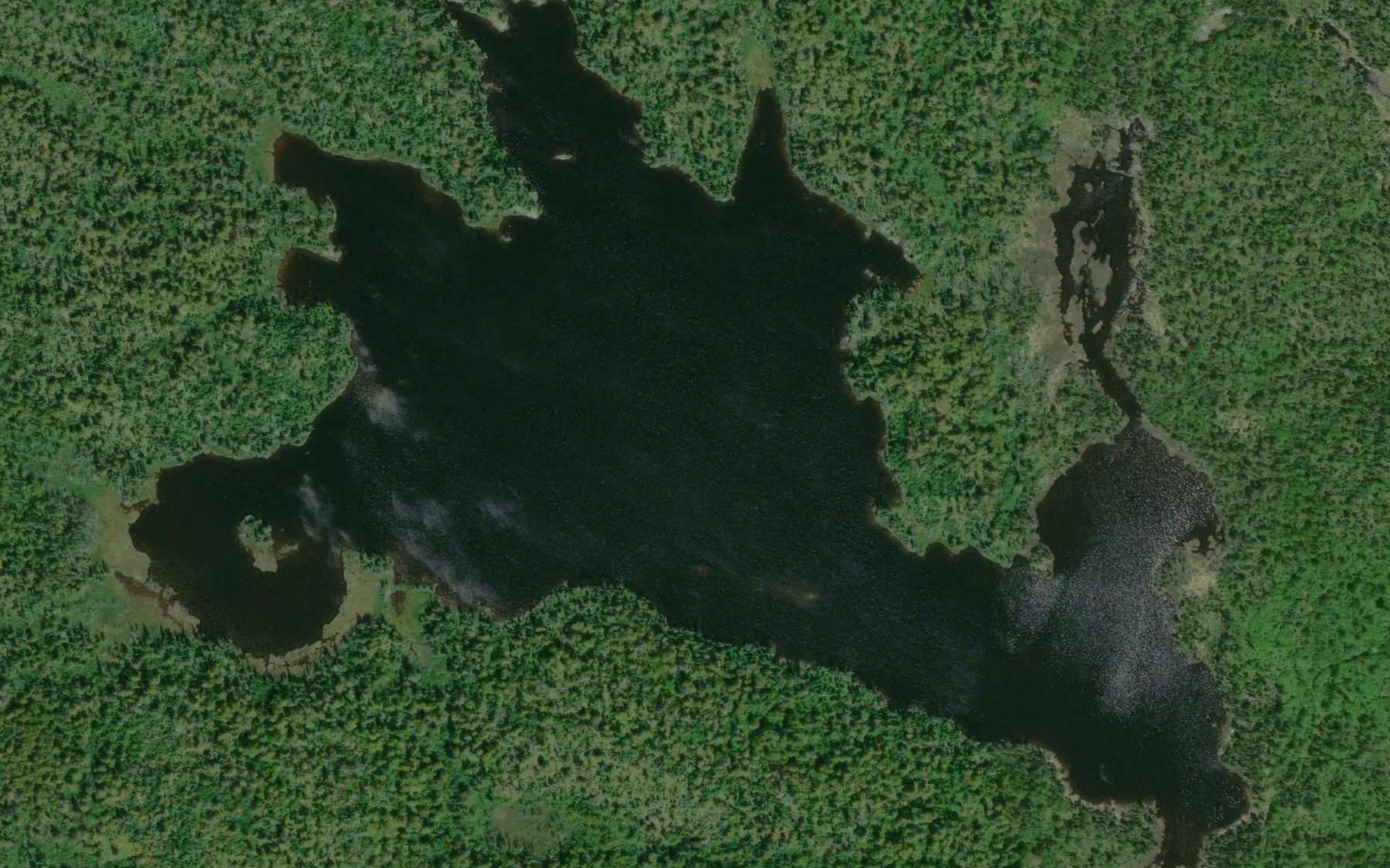 Satellite map of the Little Duck Lake