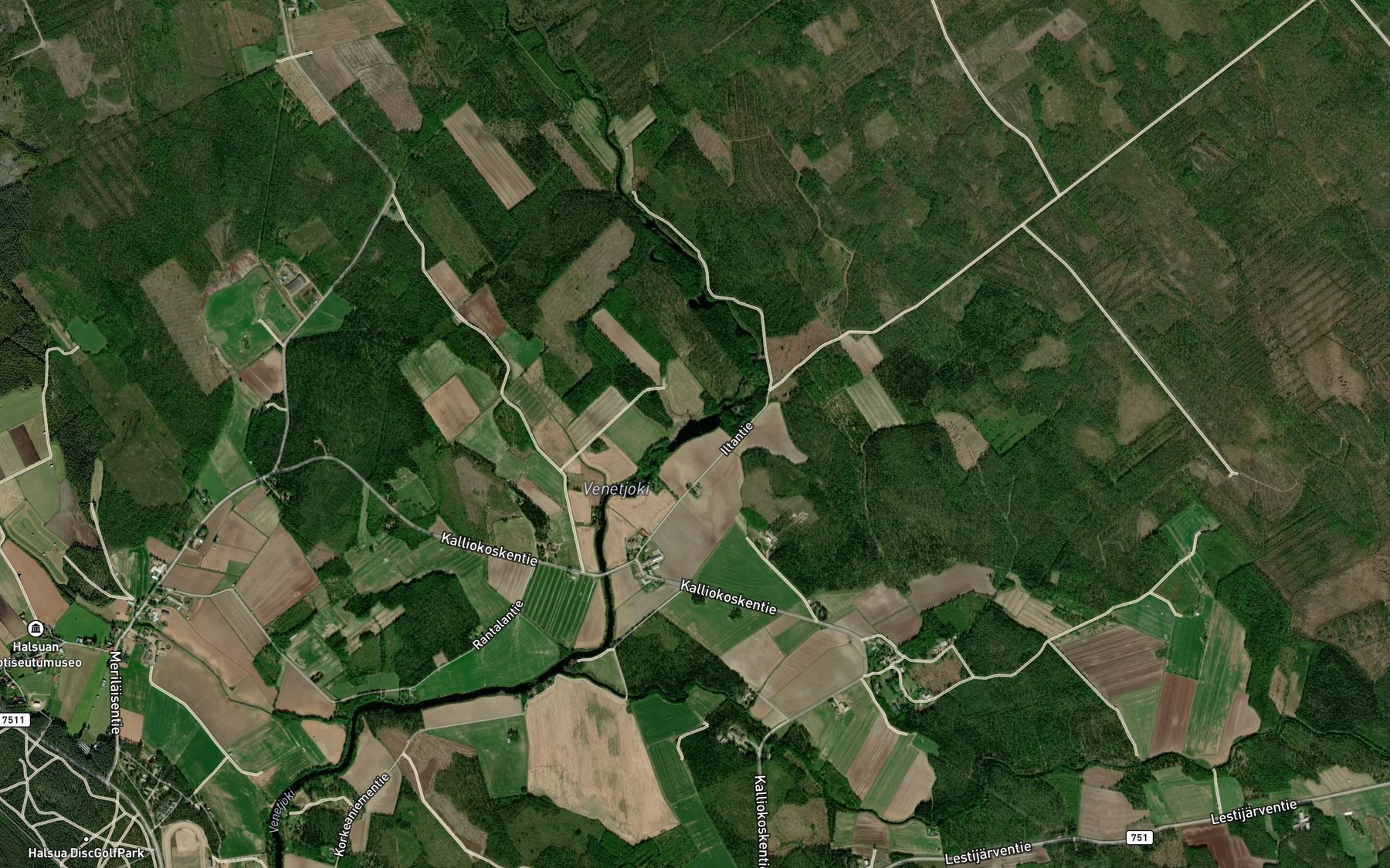 Satellite map of the Myllylampi