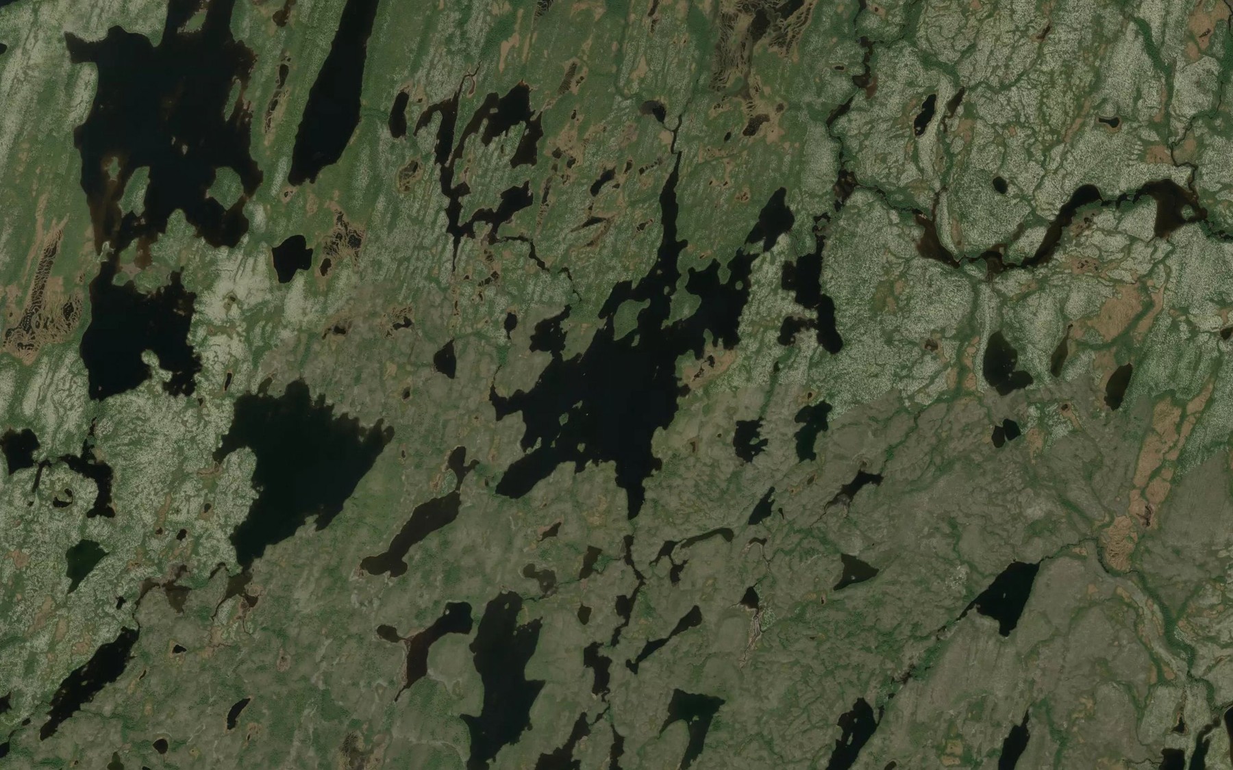 Satellite map of the Lac aux Sables