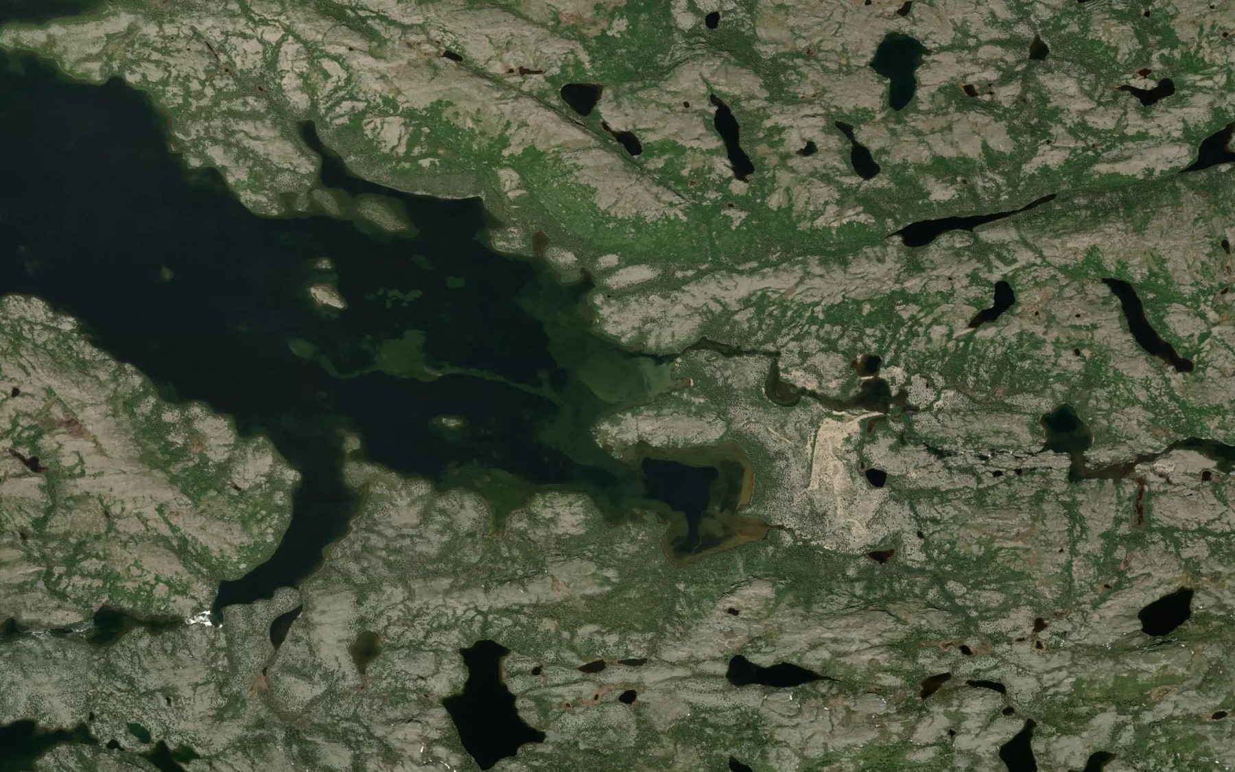 Satellite map of the Riviere Irsuaq