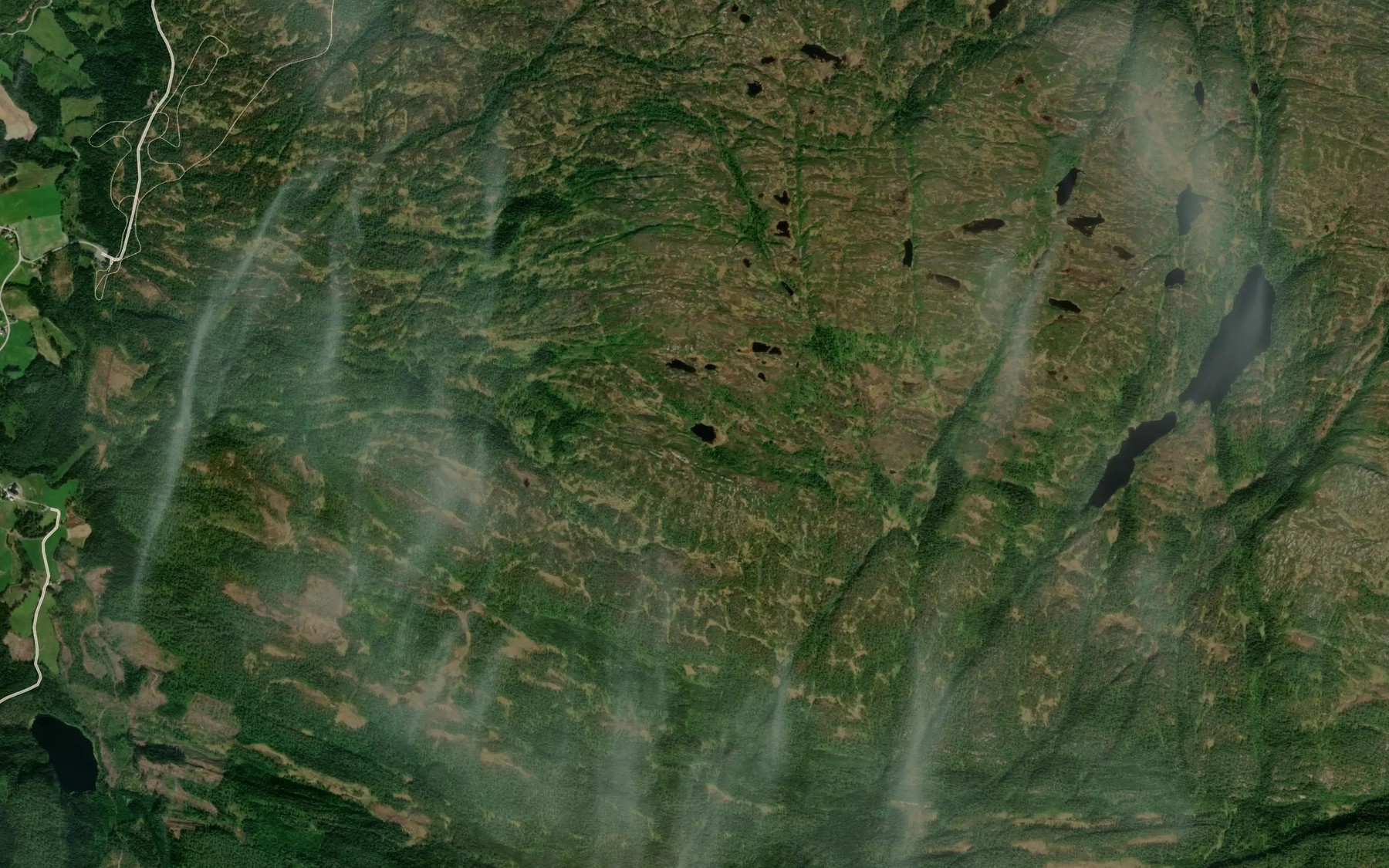 Satellite map of the Sandtjonna