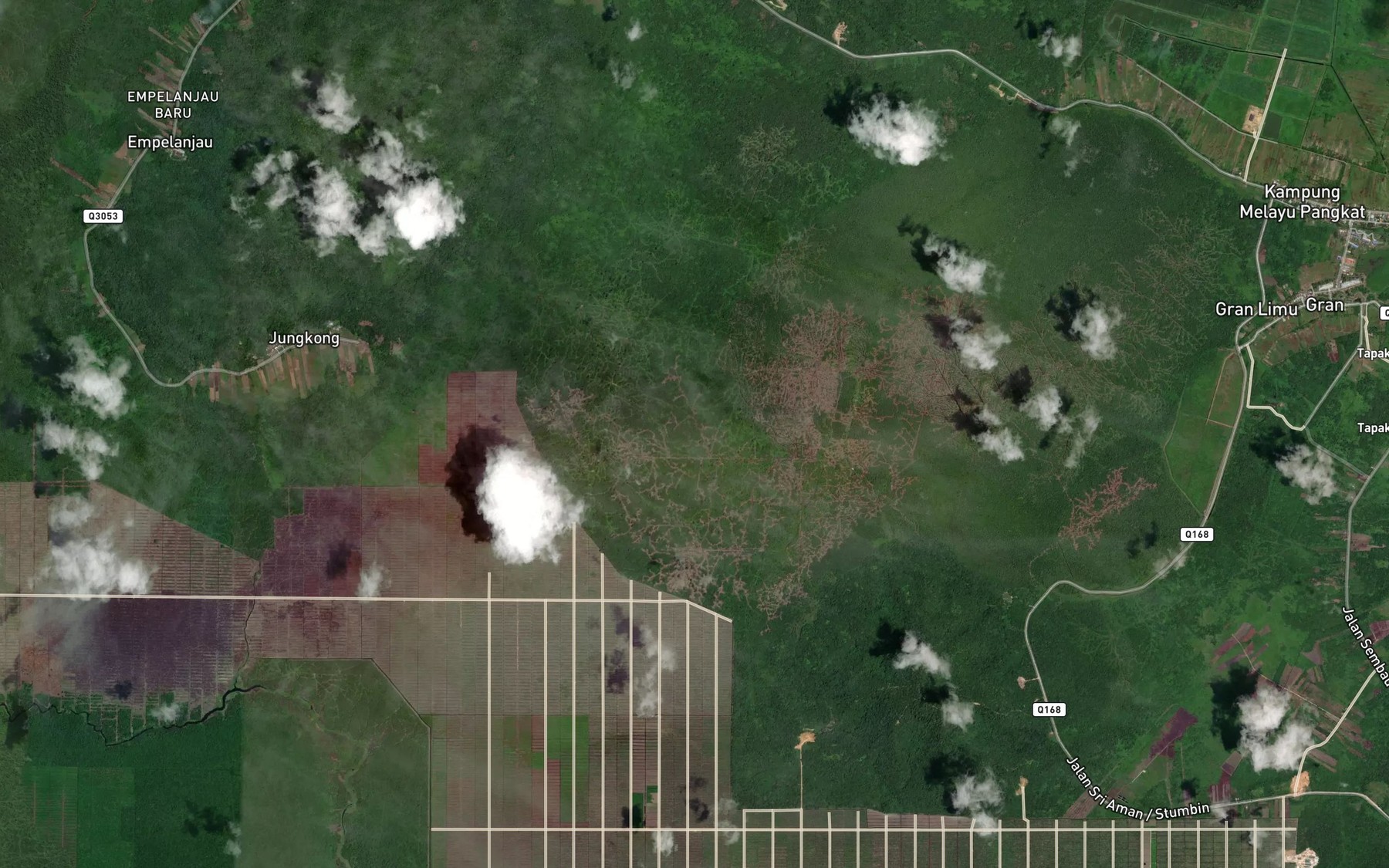 Satellite map of the Sungai Lalang