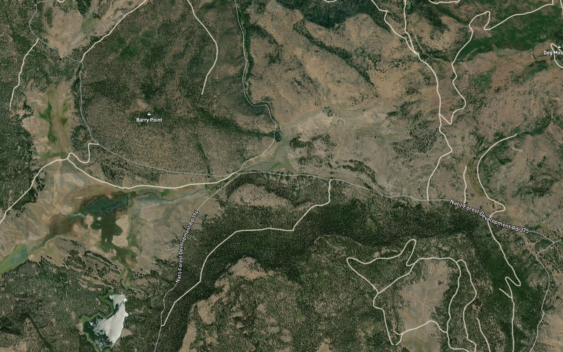 Satellite map of the Sage Spring