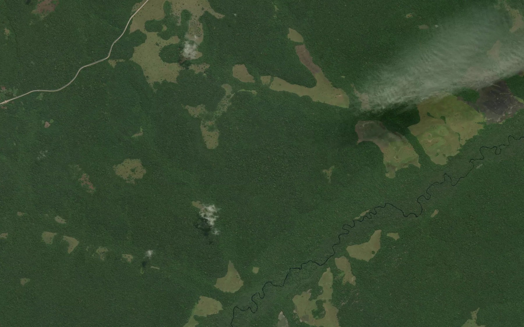 Satellite map of the Ekono