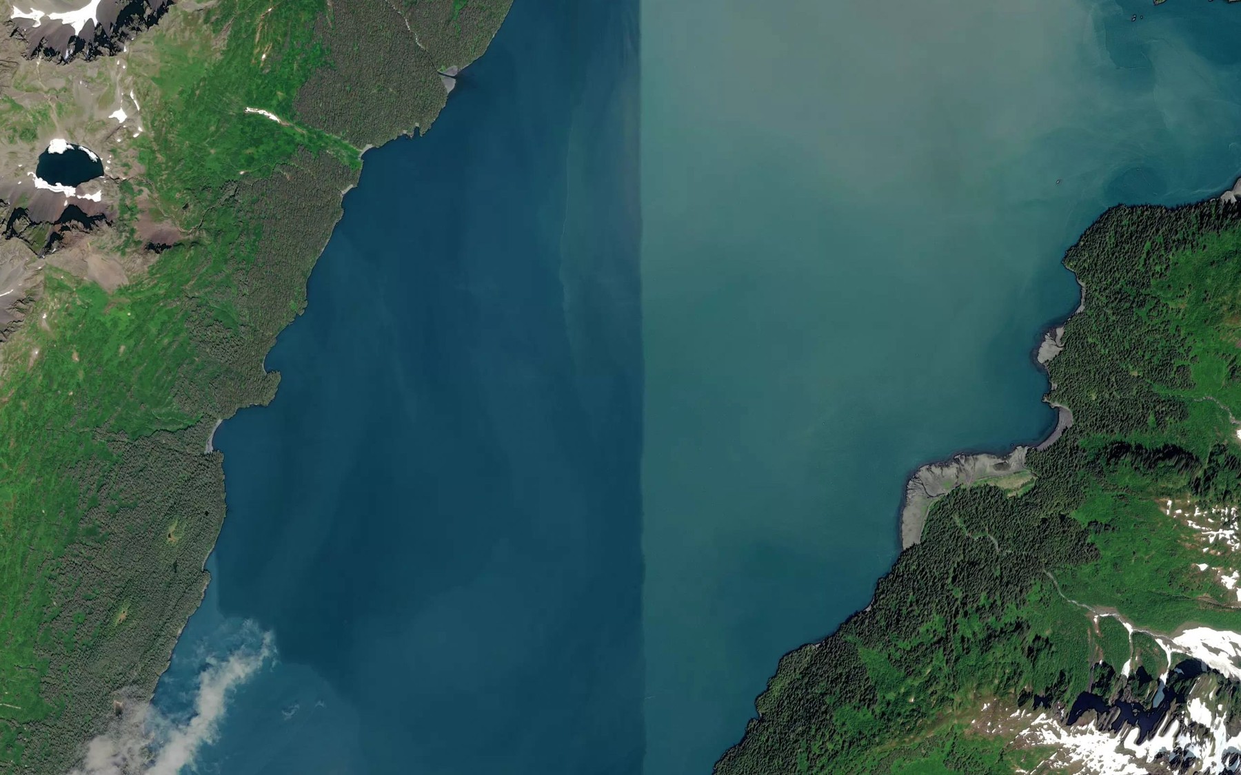 Satellite map of the North Arm Nuka Bay