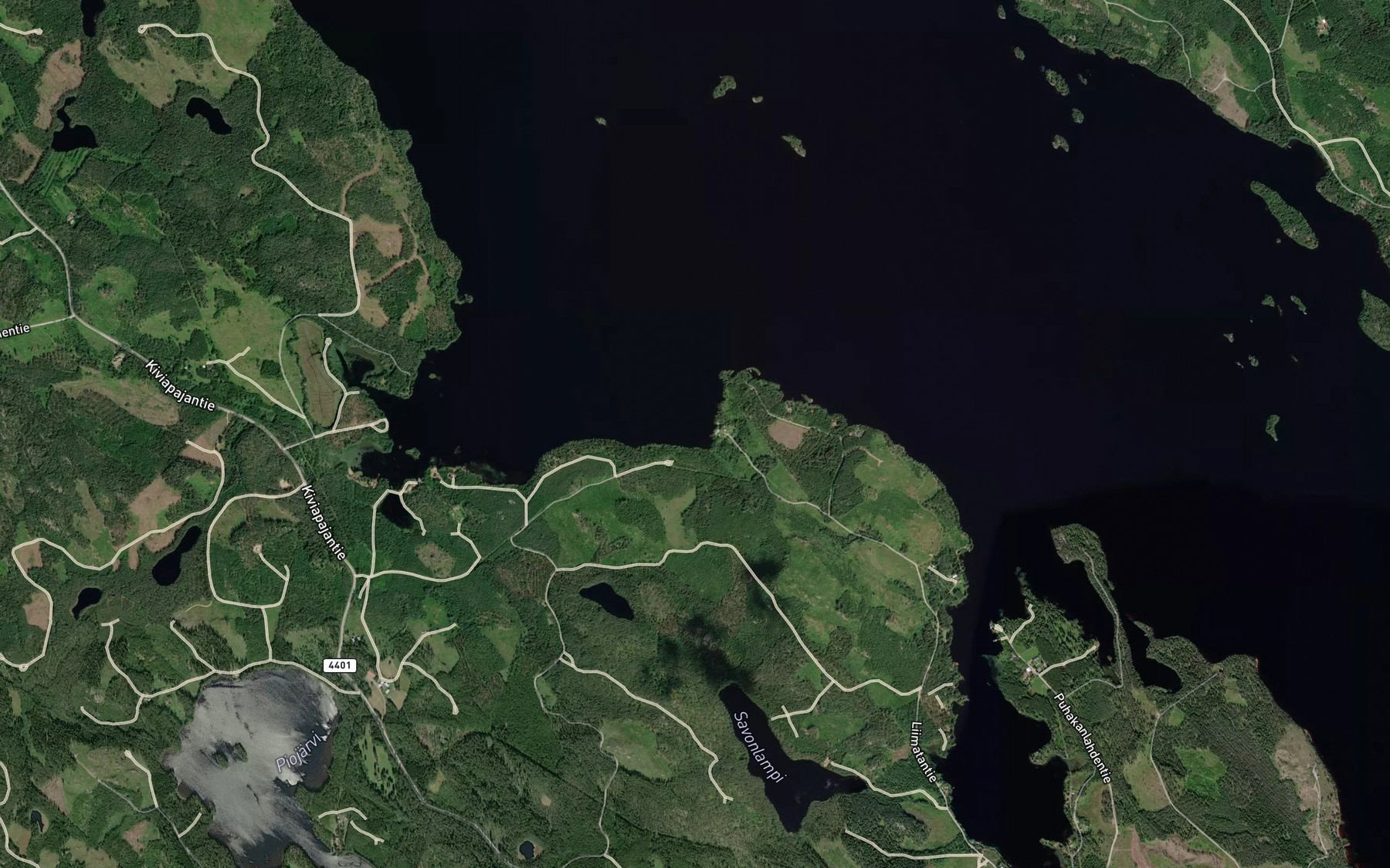 Satellite map of the Tuomikonlahti