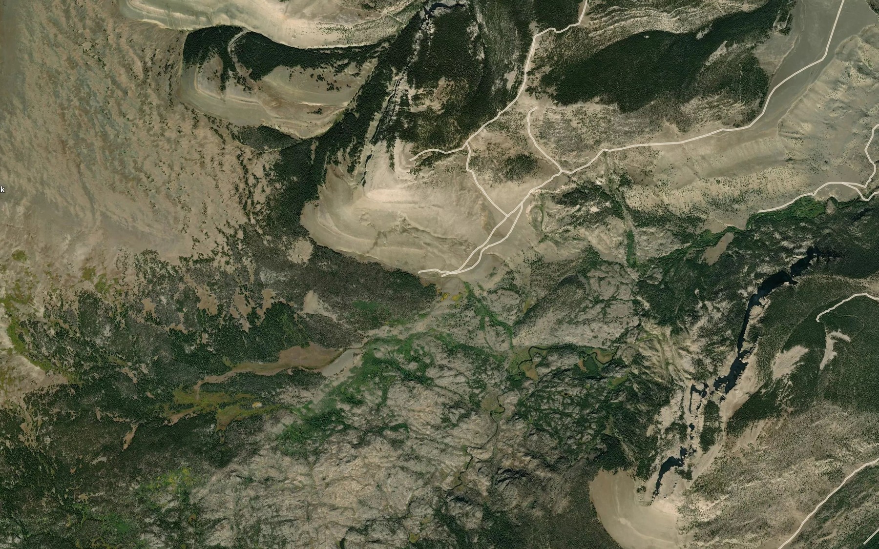 Satellite map of the Cold Springs