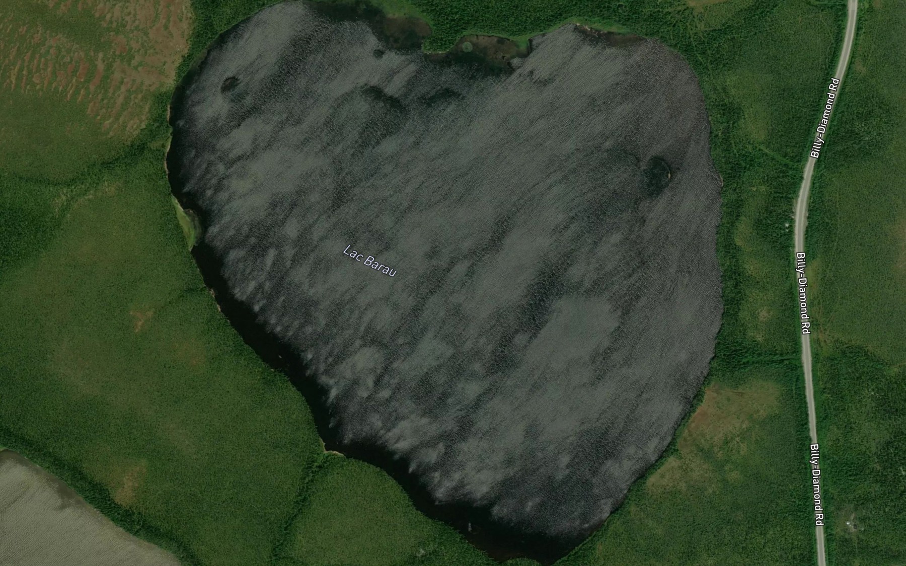 Satellite map of the Lac Barau