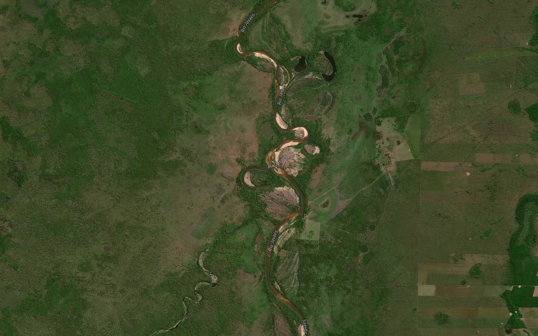 Satellite map of the Esgoto do Ariguari
