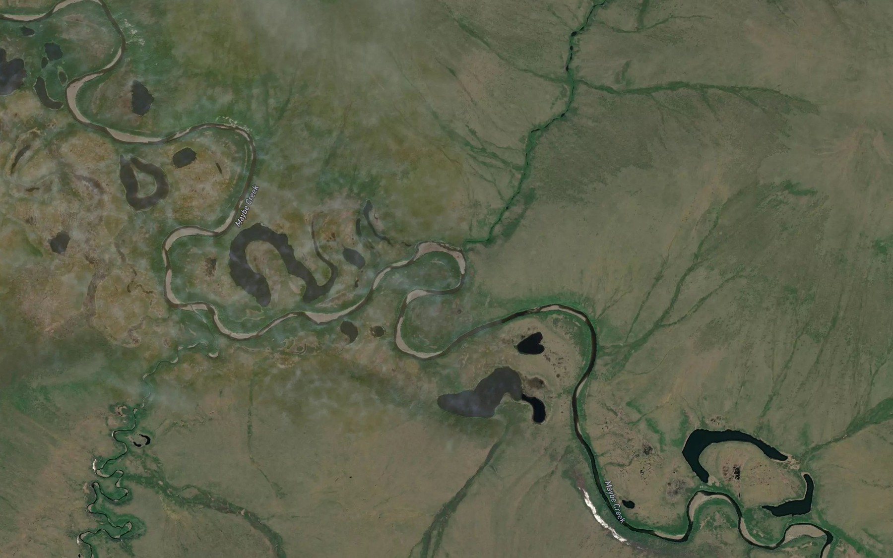 Satellite map of the Baby Creek