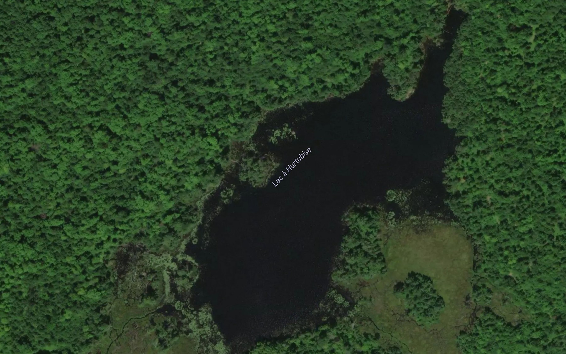 Satellite map of the Lac a Hurtubise