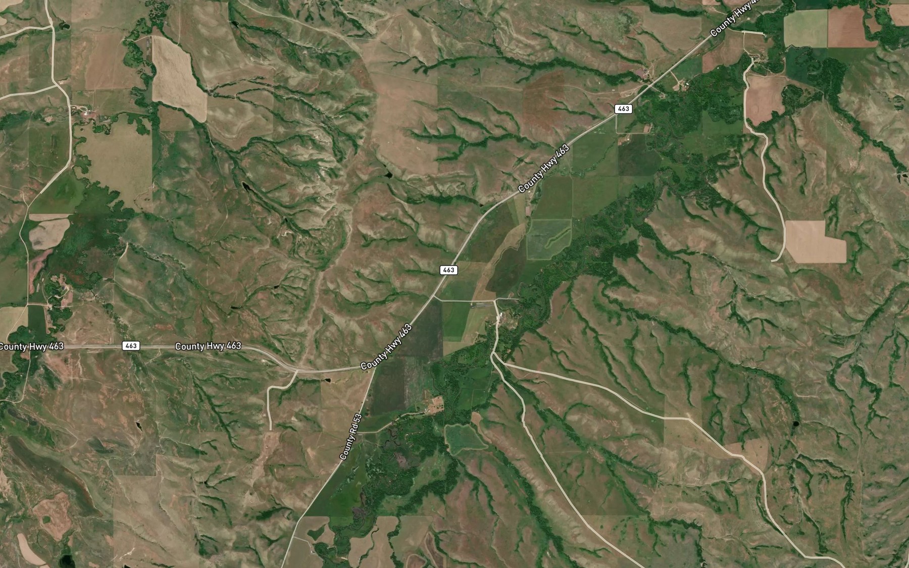 Satellite map of the Robert Miller Ditch