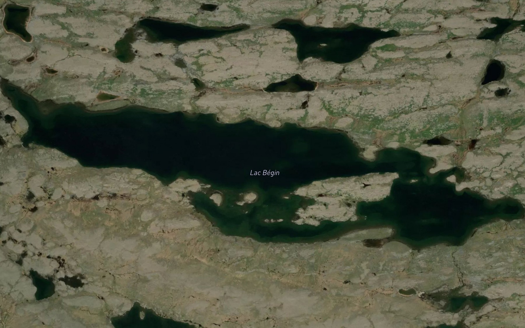 Satellite map of the Lac Begin