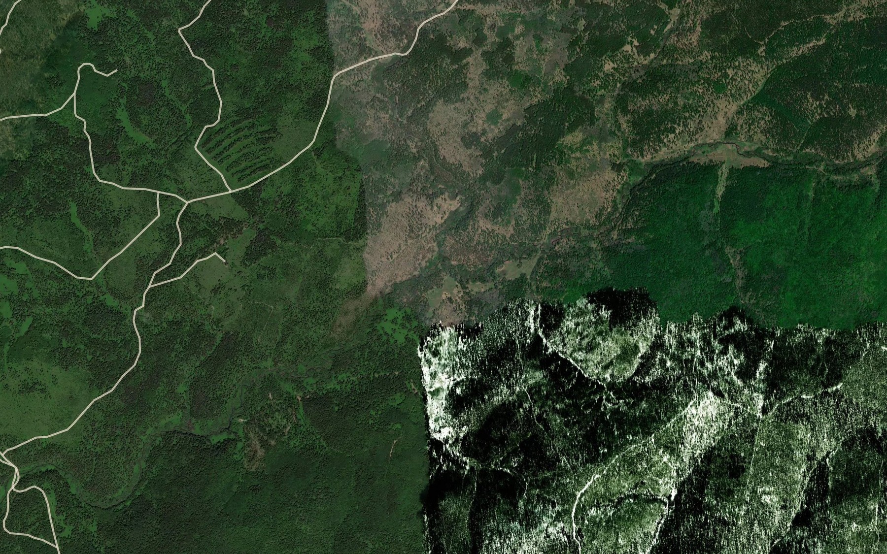 Satellite map of the Baydashka