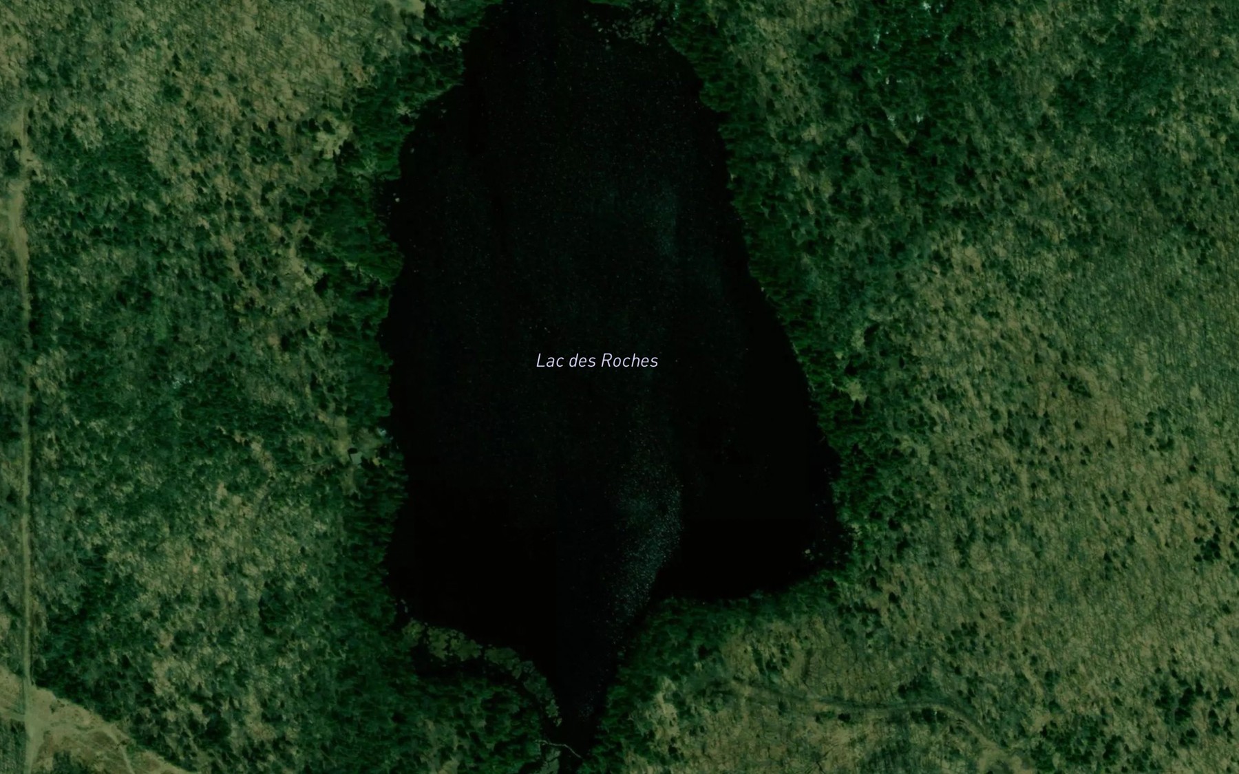 Satellite map of the Lac des Roches