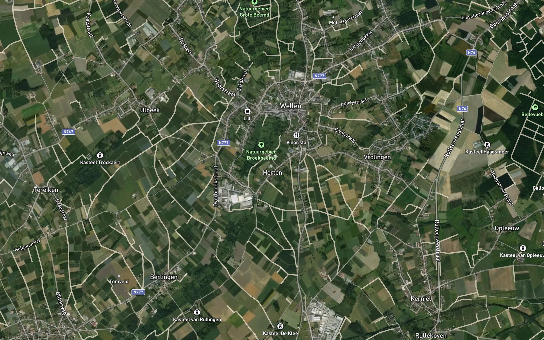 Satellite map of the Nisterbeek