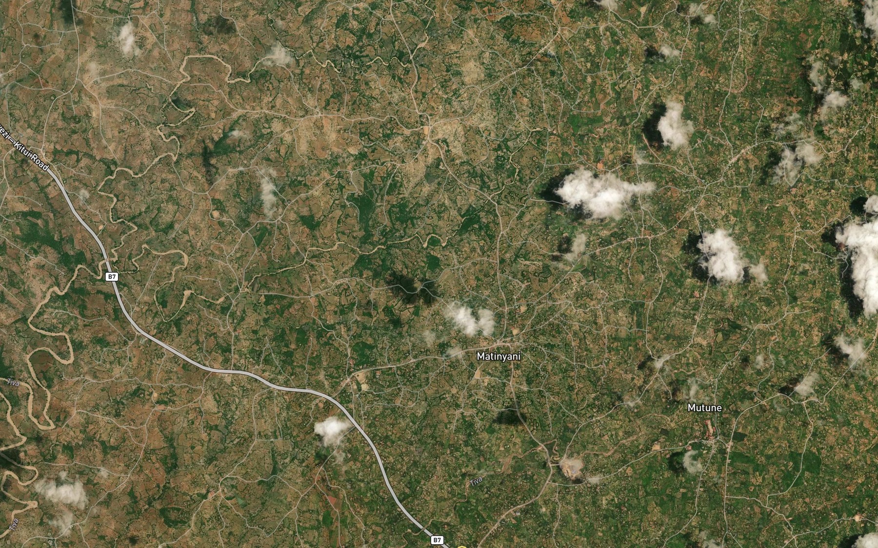 Satellite map of the Kanzevyu Dam
