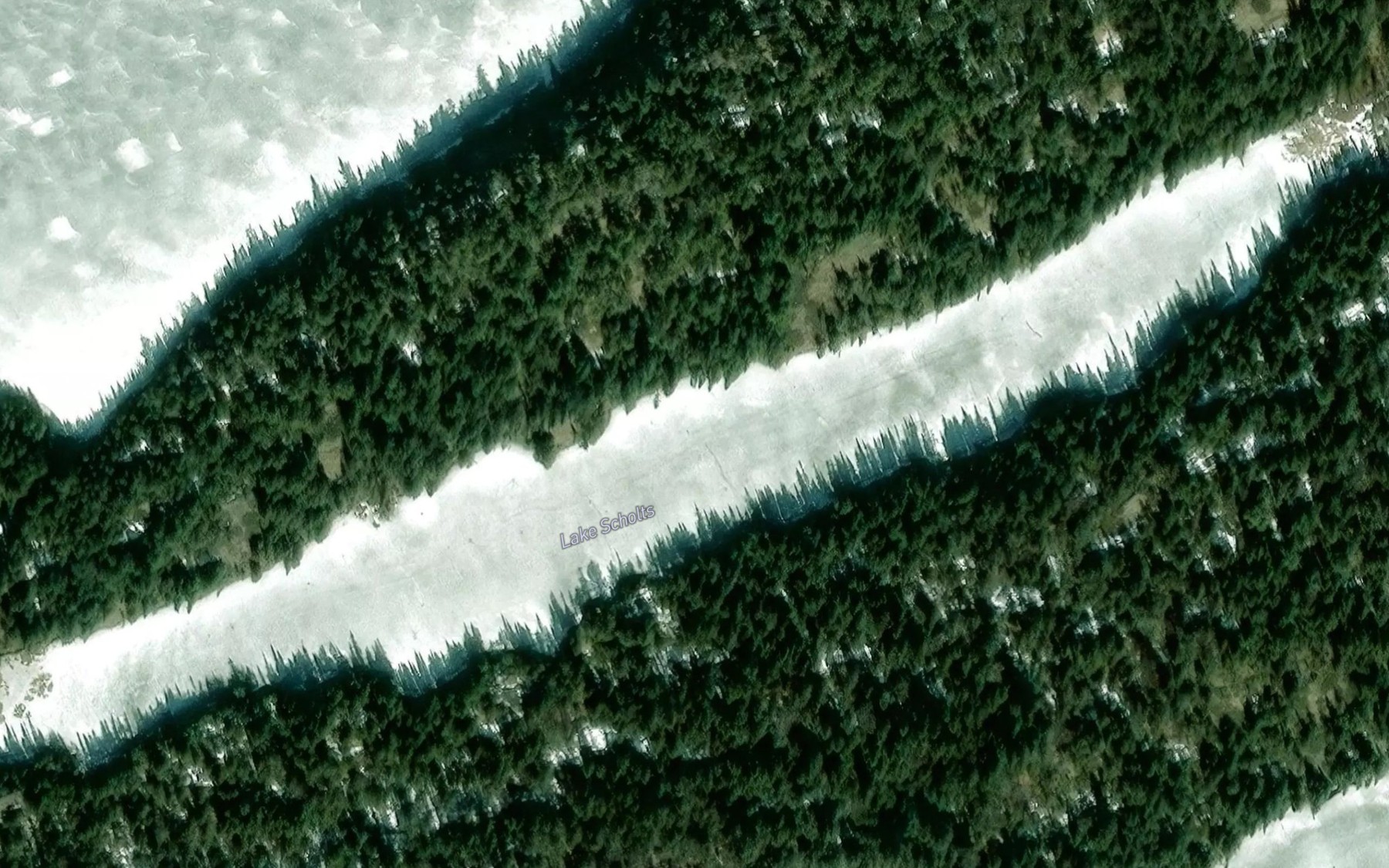 Satellite map of the Lake Scholts