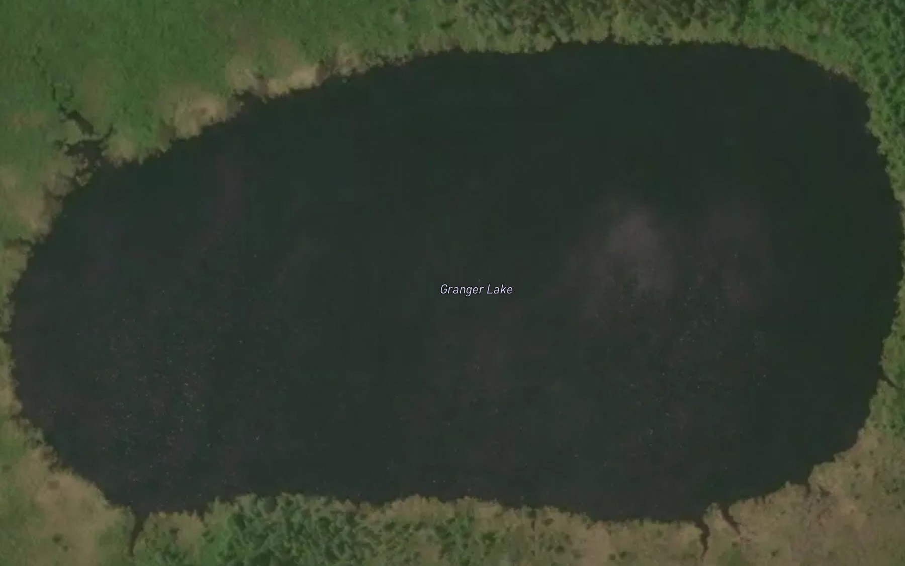 Satellite map of the Granger Lake