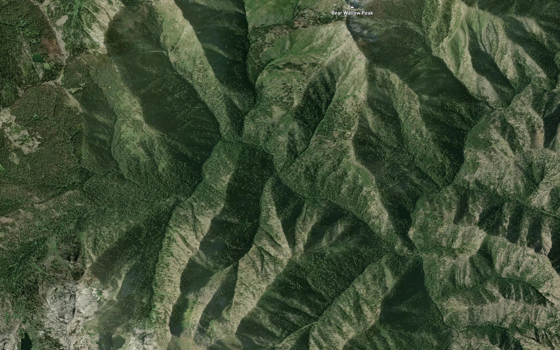 Satellite map of the Herr Creek