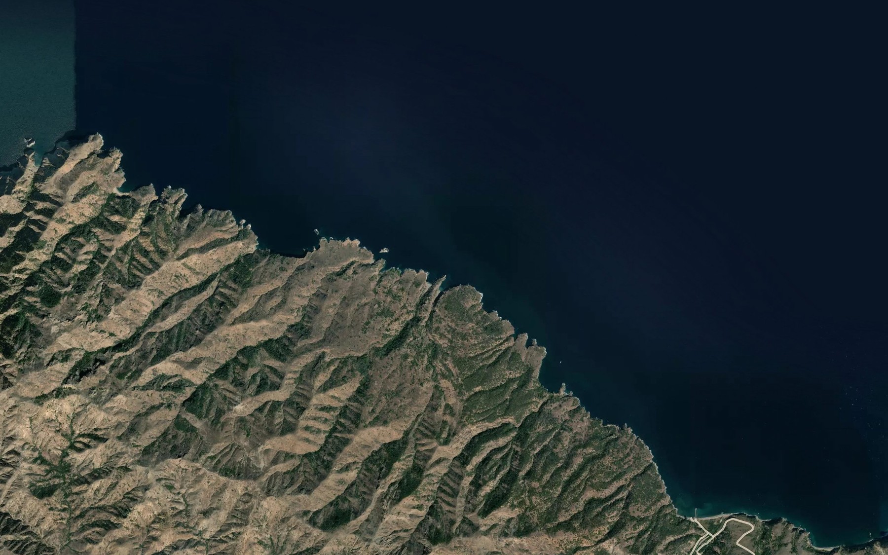 Satellite map of the Twin Harbors
