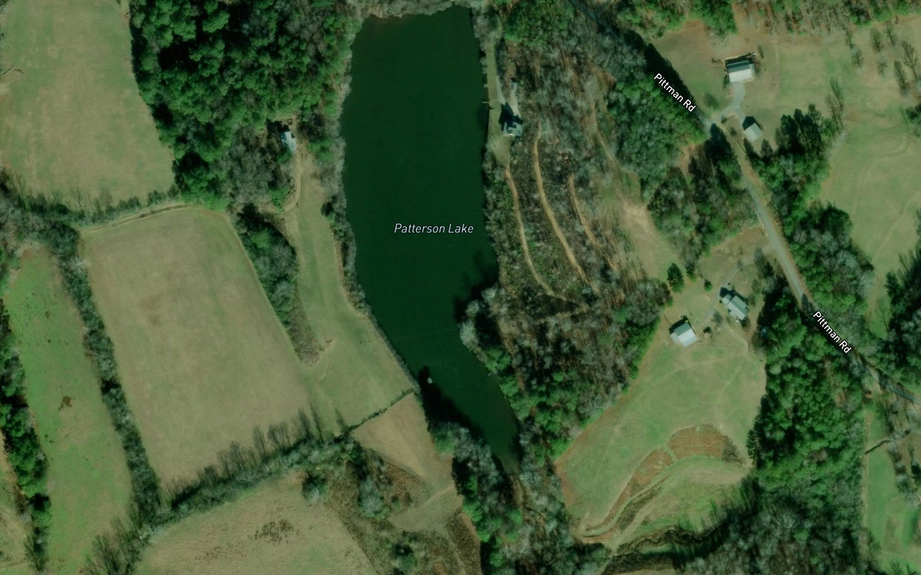Satellite map of the Patterson Lake