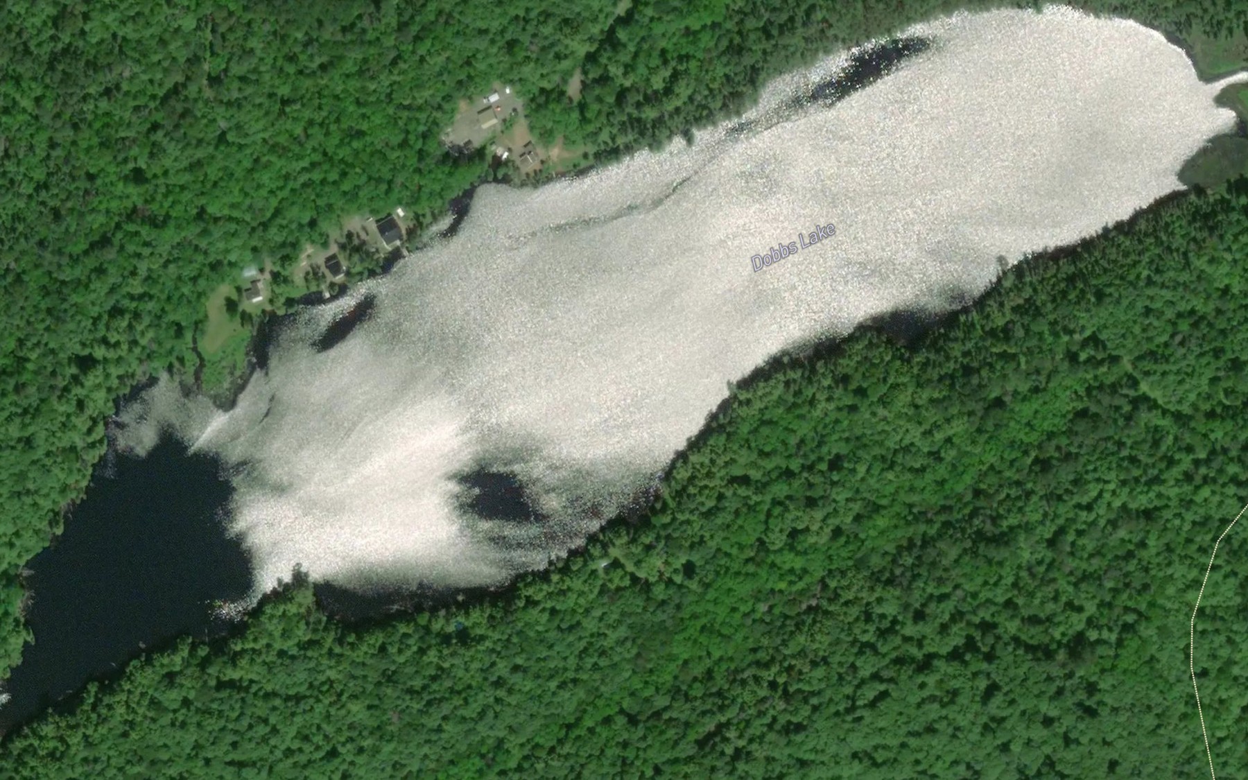 Satellite map of the Dobbs Lake