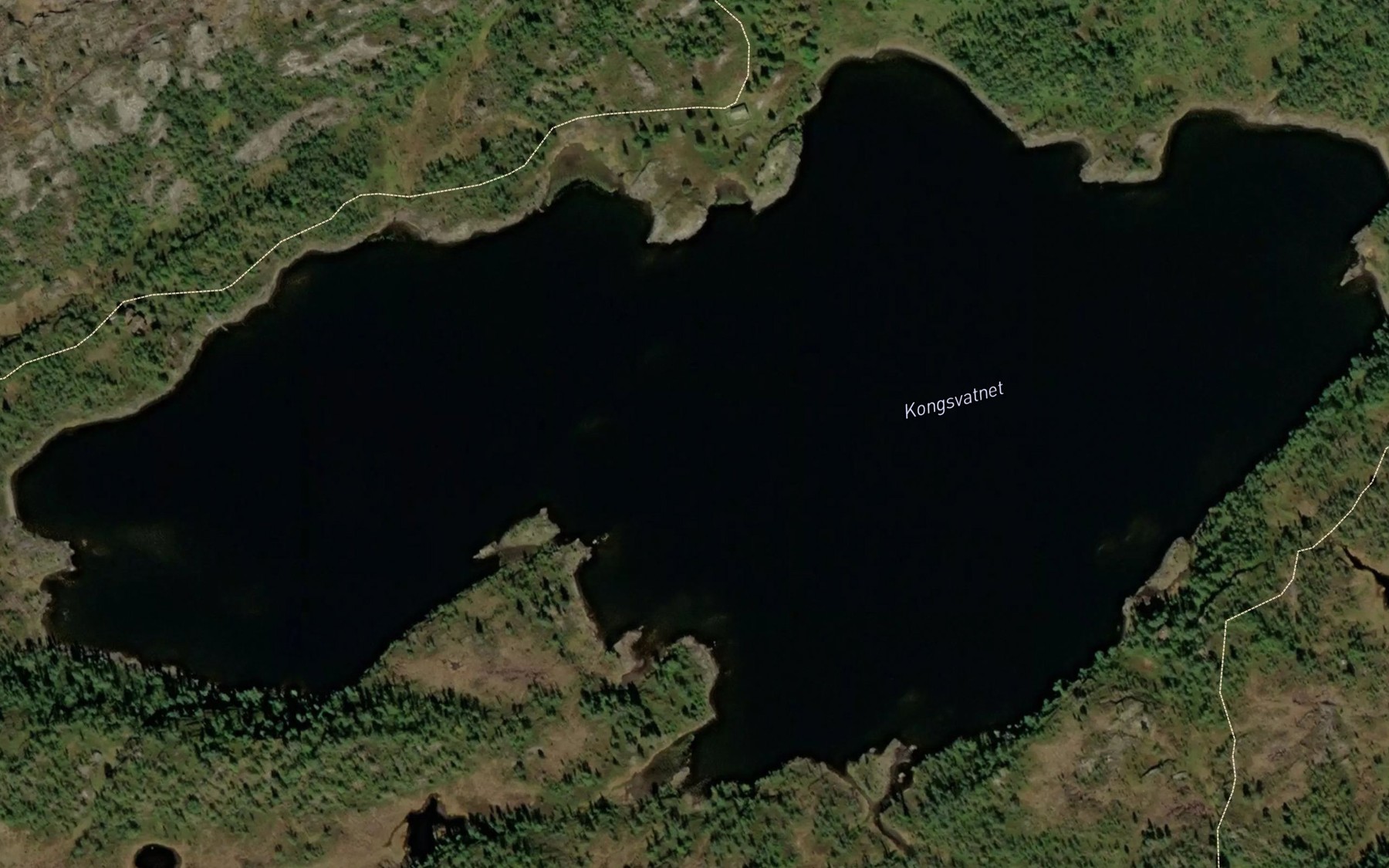 Satellite map of the Kongsvatnet