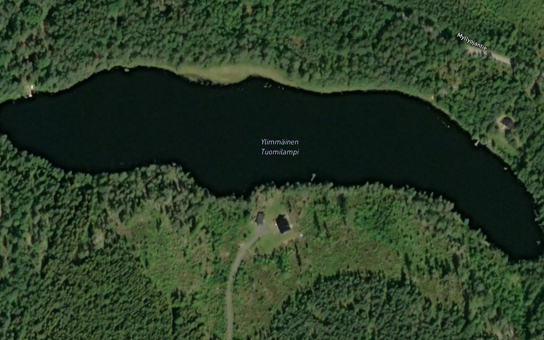 Satellite map of the Ylimmainen Tuomilampi