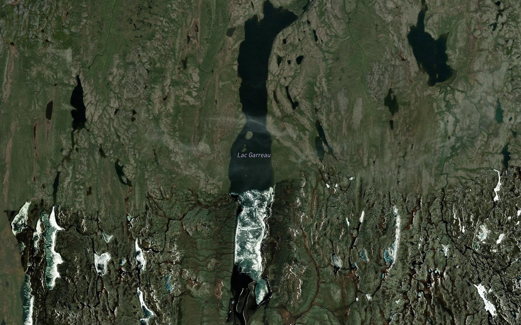 Satellite map of the Lac Garreau
