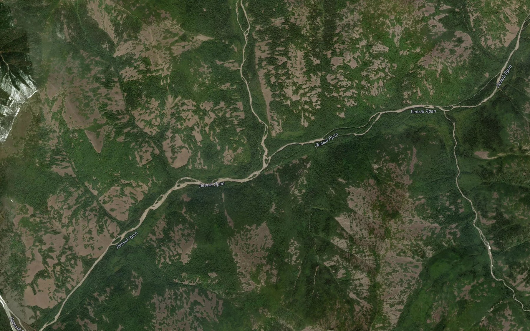 Satellite map of the Yuzhnyy