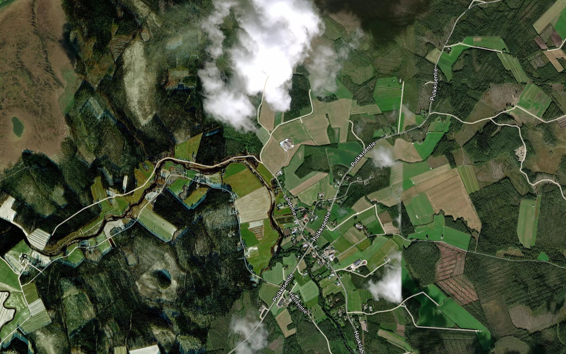 Satellite map of the Vahaoja