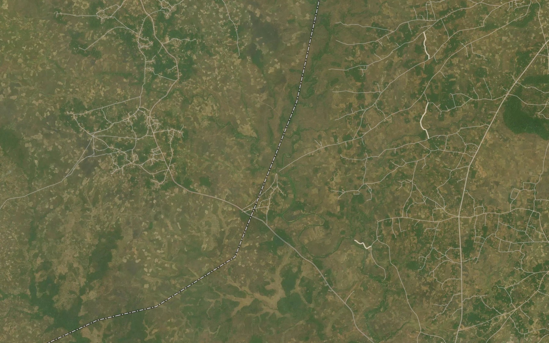 Satellite map of the River Miuna