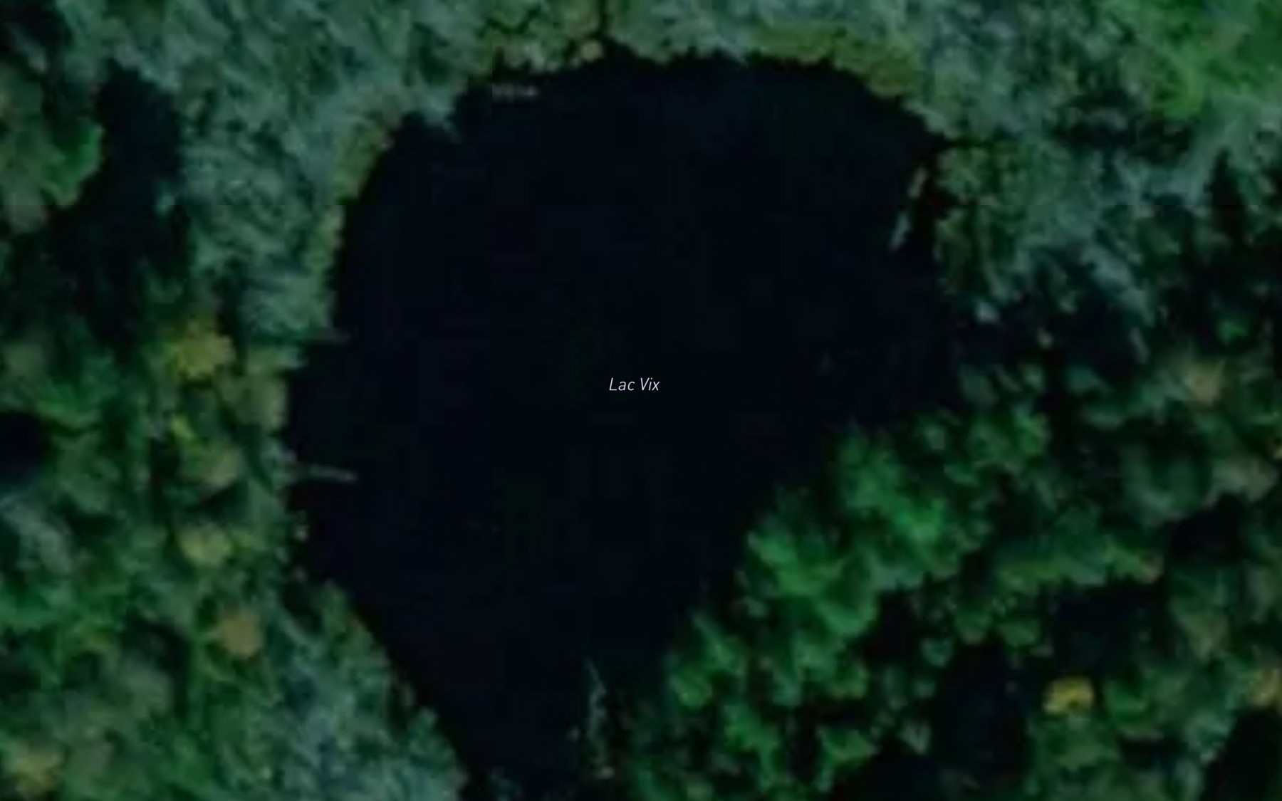 Satellite map of the Lac Vix