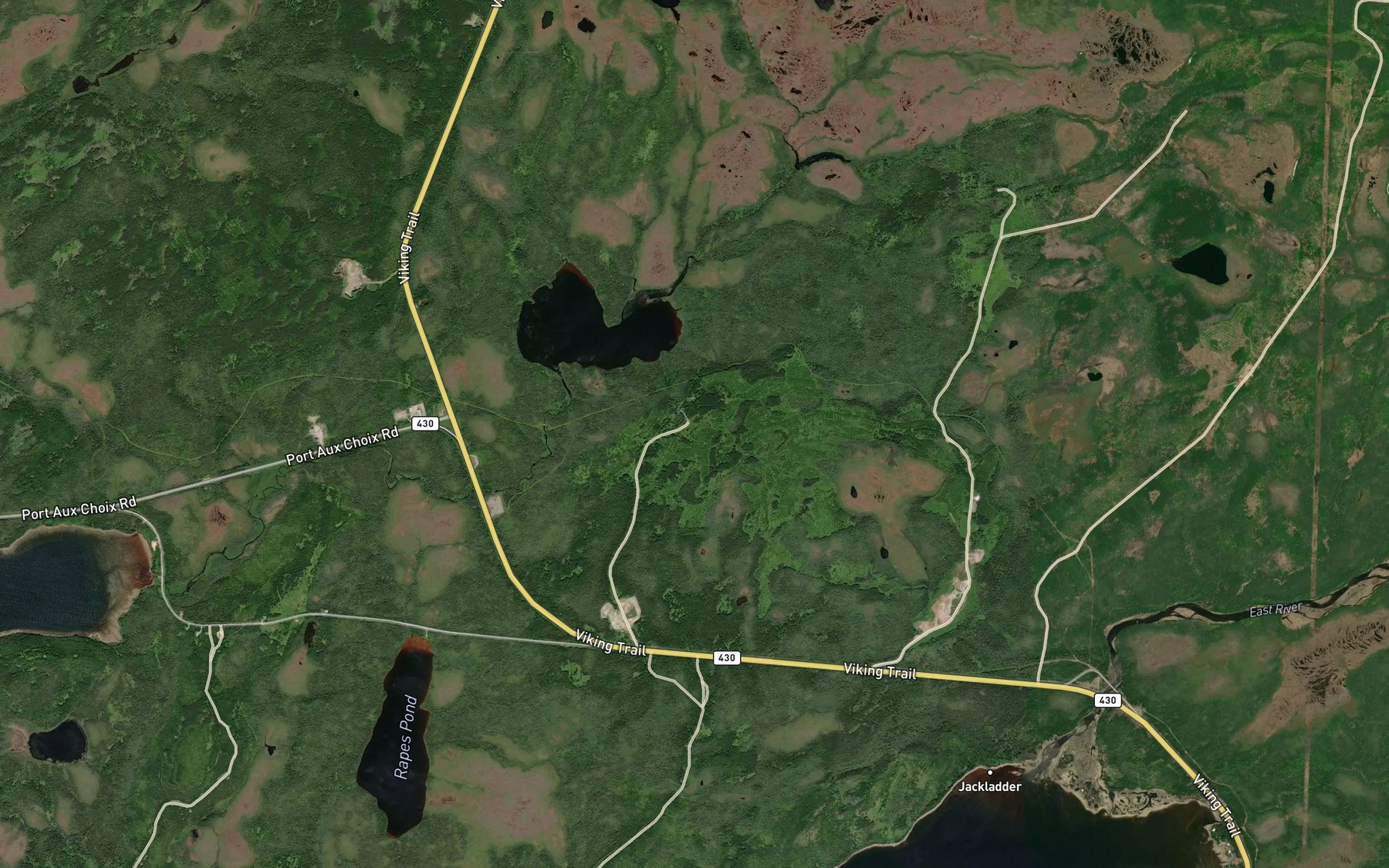 Satellite map of the Gilmores Pond
