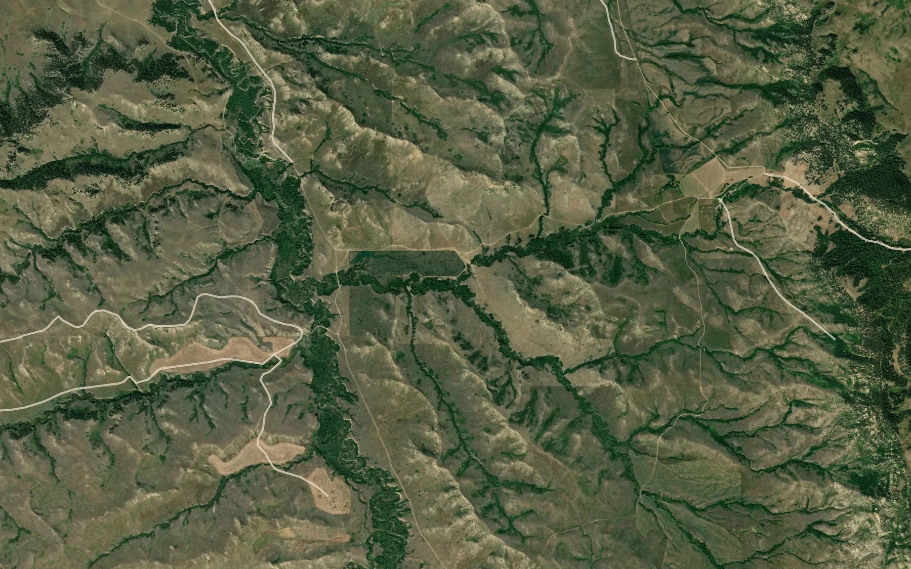 Satellite map of the Little Bear Creek