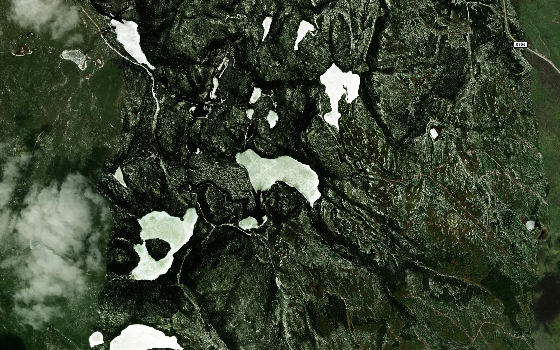 Satellite map of the Lac Jackie