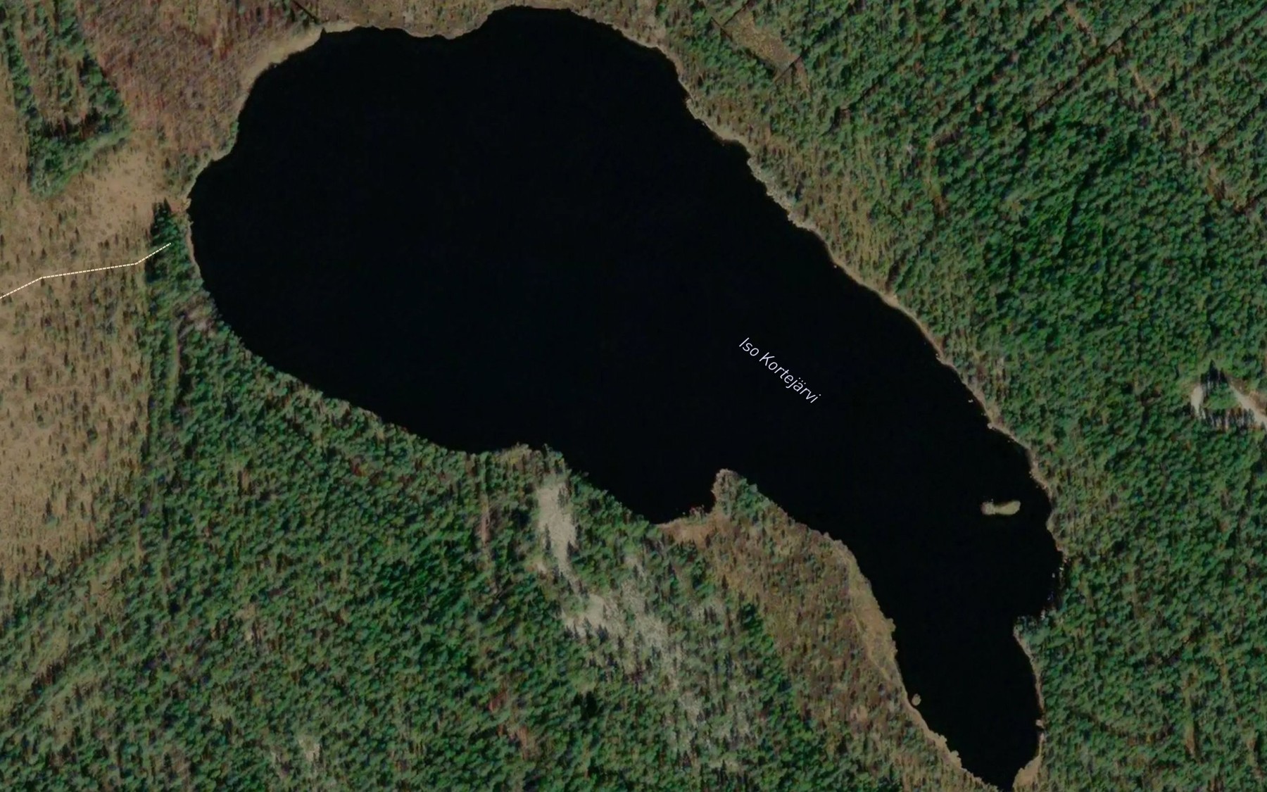 Satellite map of the Iso Kortejarvi