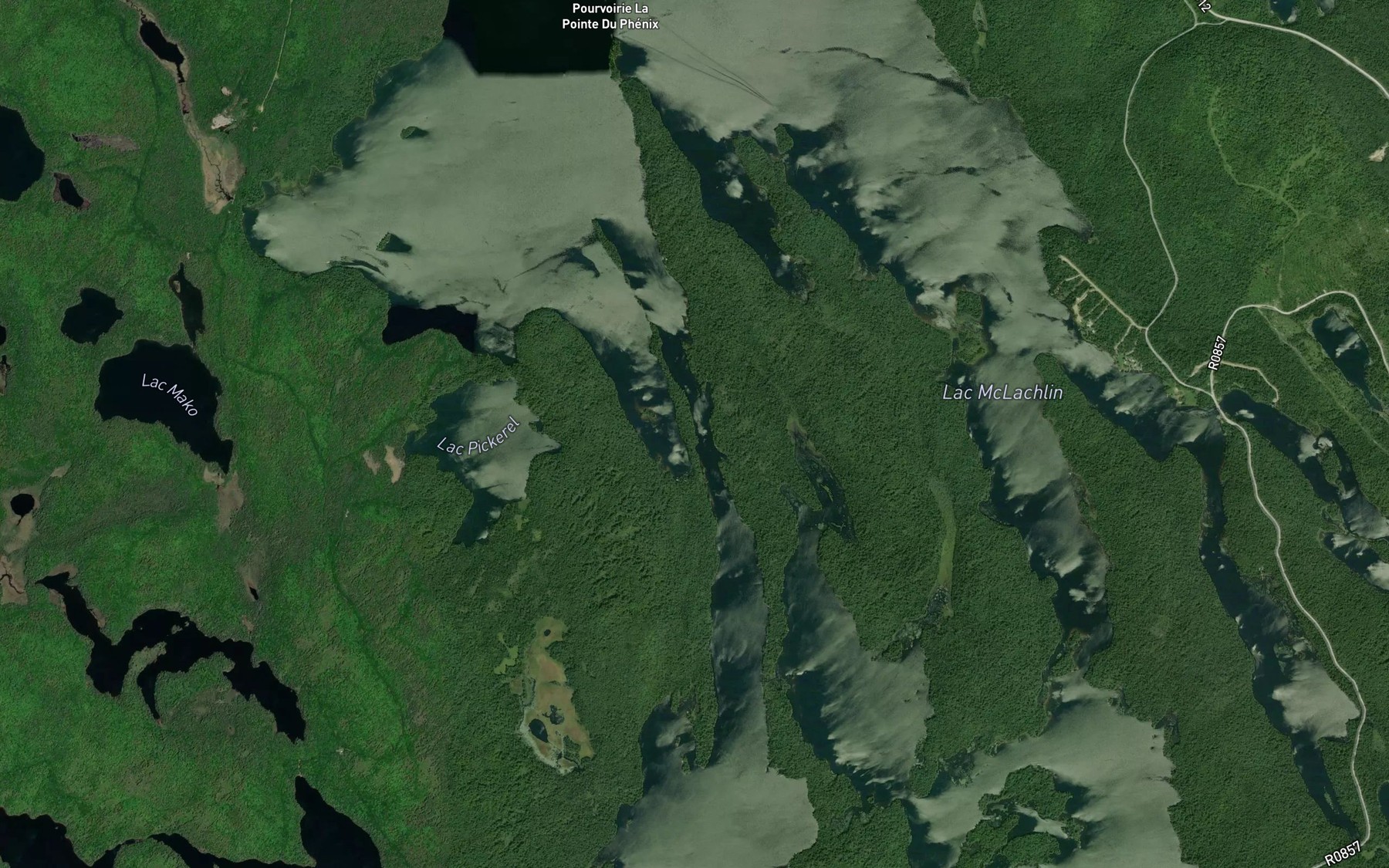 Satellite map of the Passe Kitci